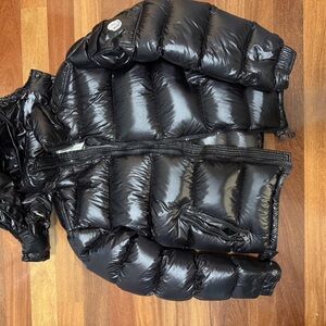 Moncler Glossy Black Puffer Coat